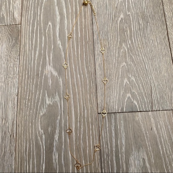 Kate Spade Gold Signature Spade Long Chain Necklace - Picture 4 of 11